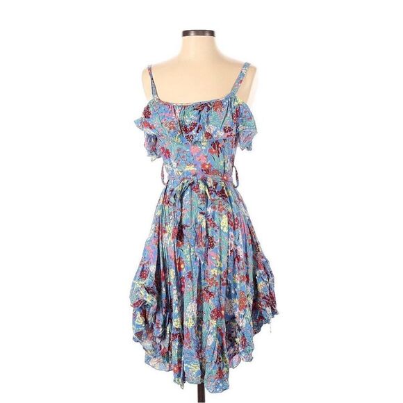 Label Of Love - Candy Floral Tie Front Ruffle Sundress Size XSmall - Picture 14 of 14